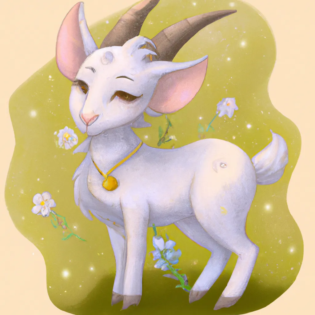 Prompt: cute fairy goat fantasy art