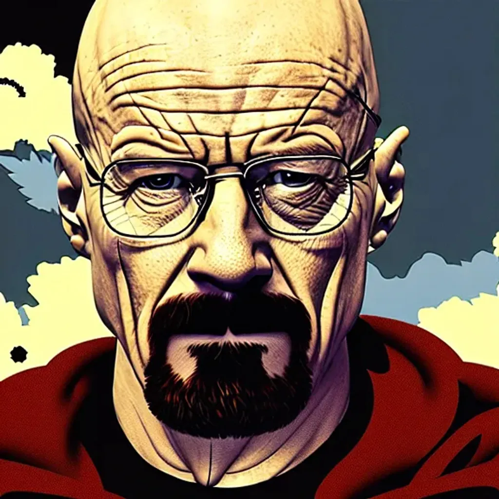 Prompt: Walter white in hell 