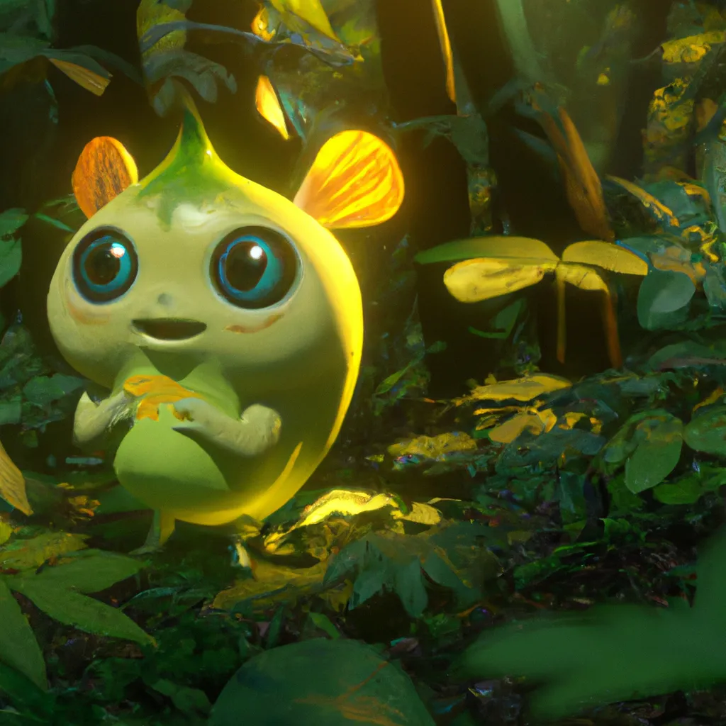 Prompt: A cute and adorable lemon forest creature, unreal engine, octane render, beautiful landscape, highly detailed, 8k, pixar, disney, studio ghibli, beautiful, magical