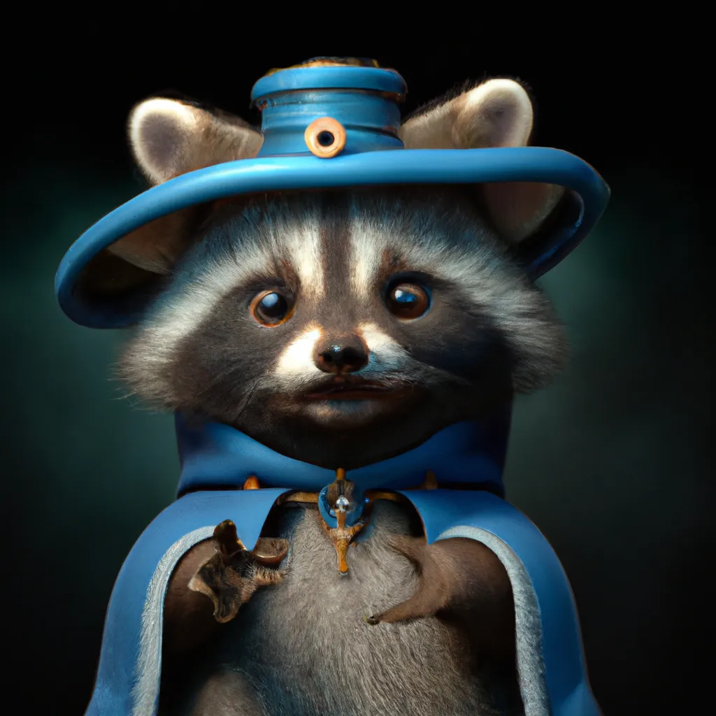 Prompt: Pixar style, tiny cute and adorable raccoon dungeon master dressed in blue fantasy robes, wizards hat, jean baptiste monge , anthropomorphic , dramatic lighting, 8k, portrait, cartoon, fine details, 3d render, cinematic ,intricate details, cinematic lighting, cute, mascot, main character, adventure, dungeons and dragons, 8k, fluffy!, tsaoshin, pixar movie key visual, fantasy, DnD


















