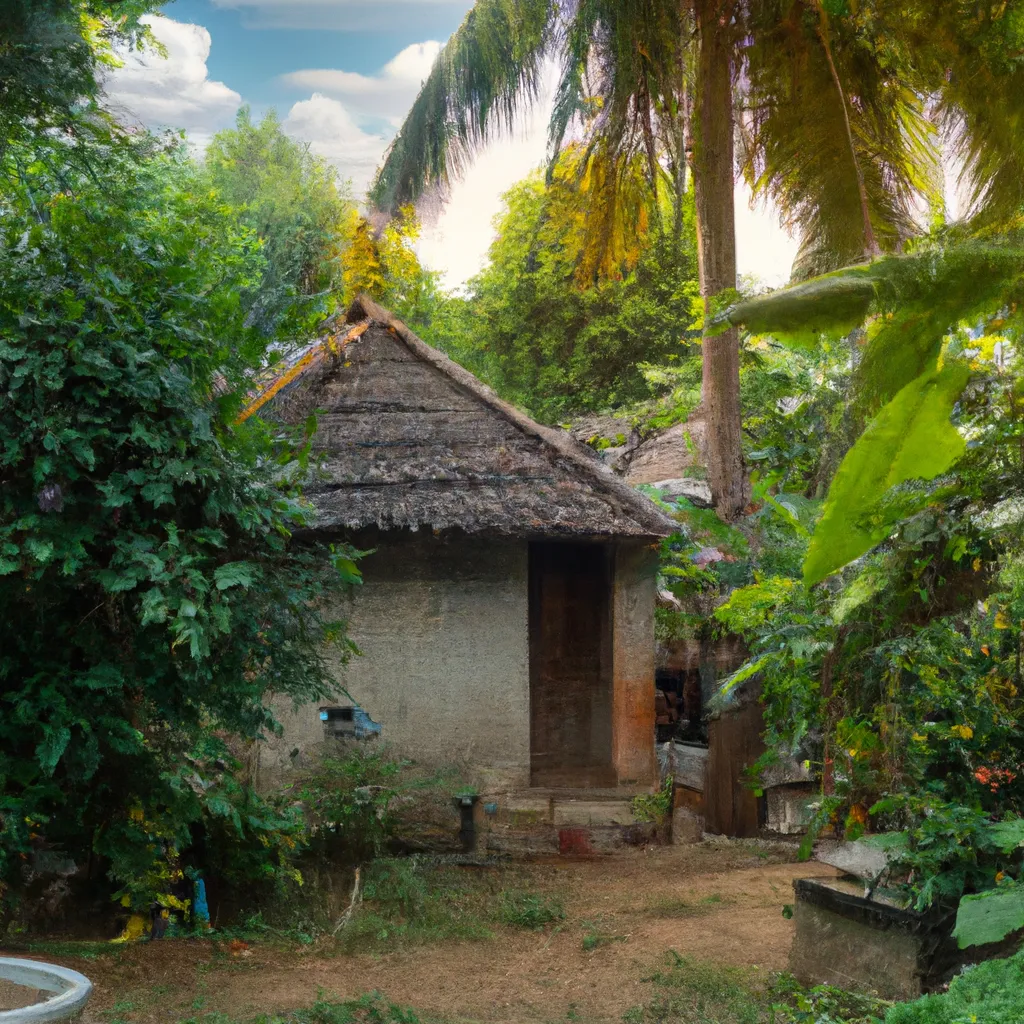 Prompt: hdr, jungle house, sunny day, realistic 