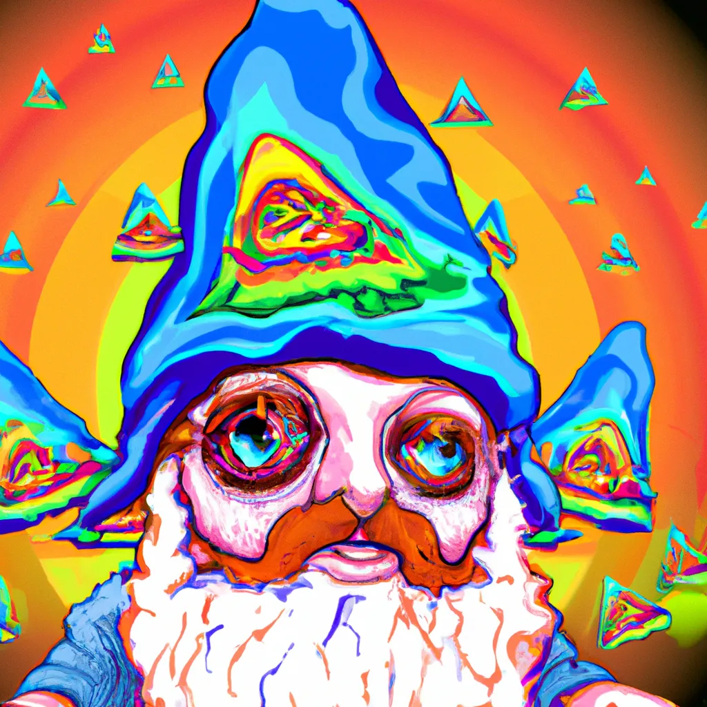 third eye mushroom character knome illustration acid... | OpenArt