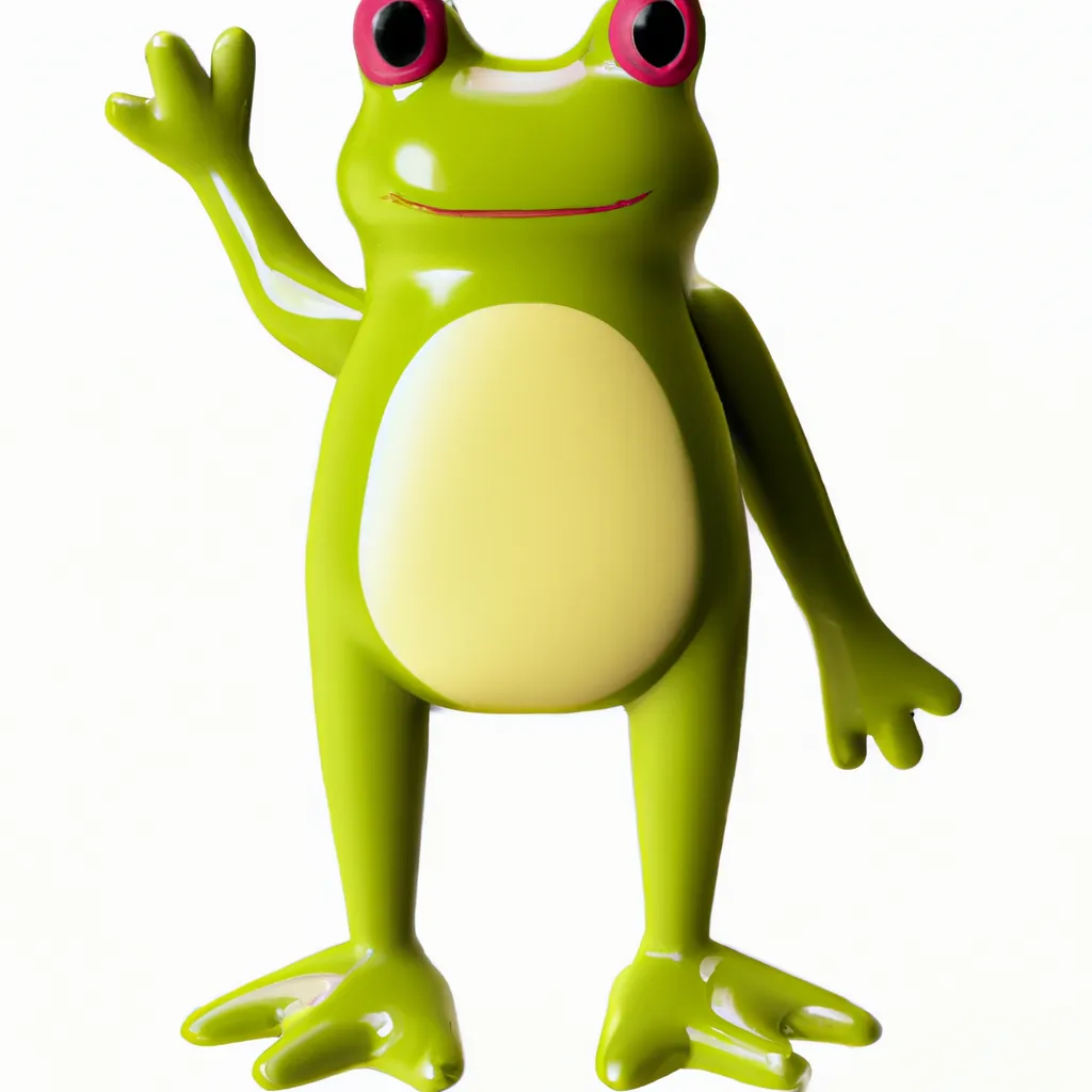 Prompt: 3D Render of Frog by sanrio