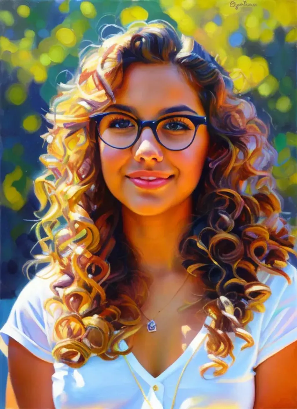 Facial portrait of a pretty cute teen girl, hispanic...