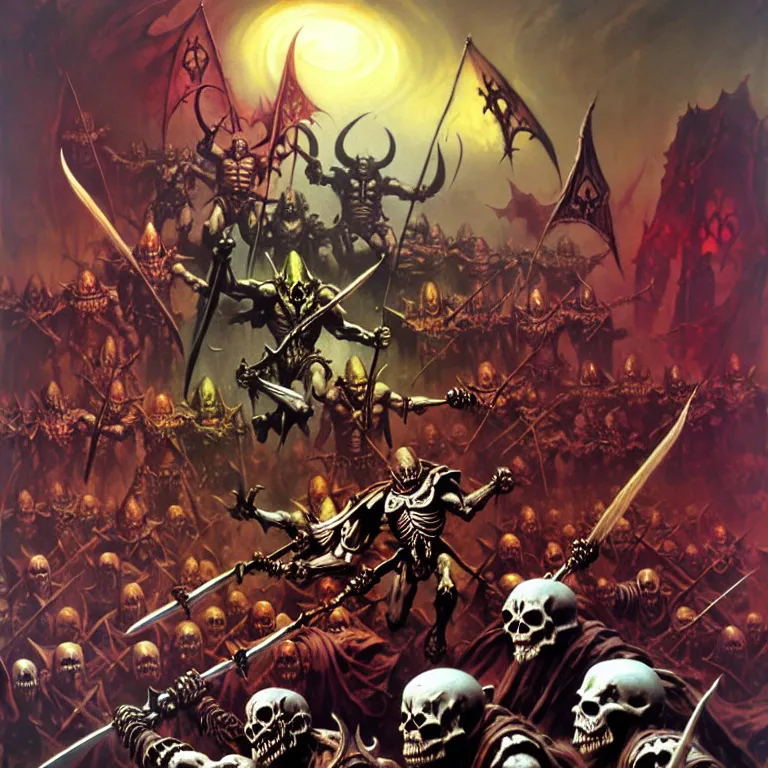 skeleton, demon, warrior, death knight, army fightin... | OpenArt