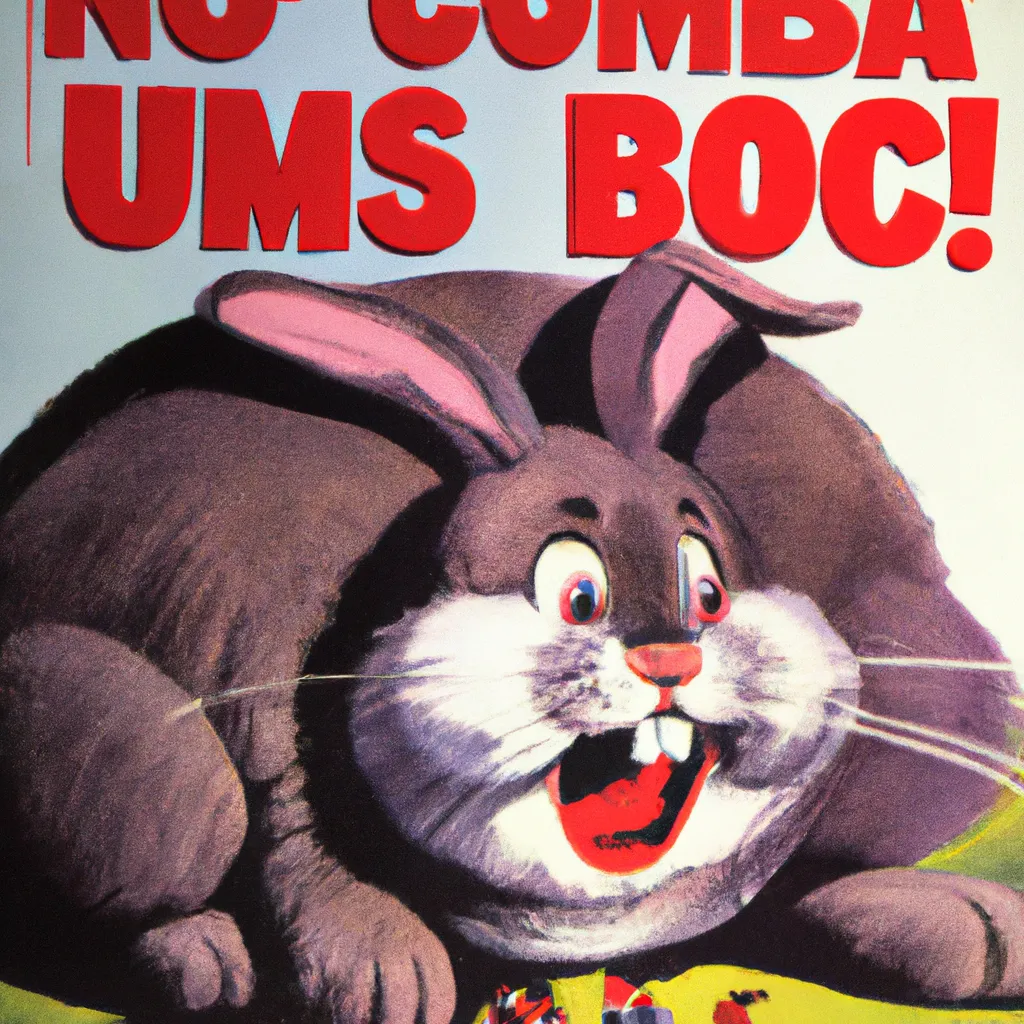 Prompt: USSR propaganda poster Big Chungus Bugs Bunny