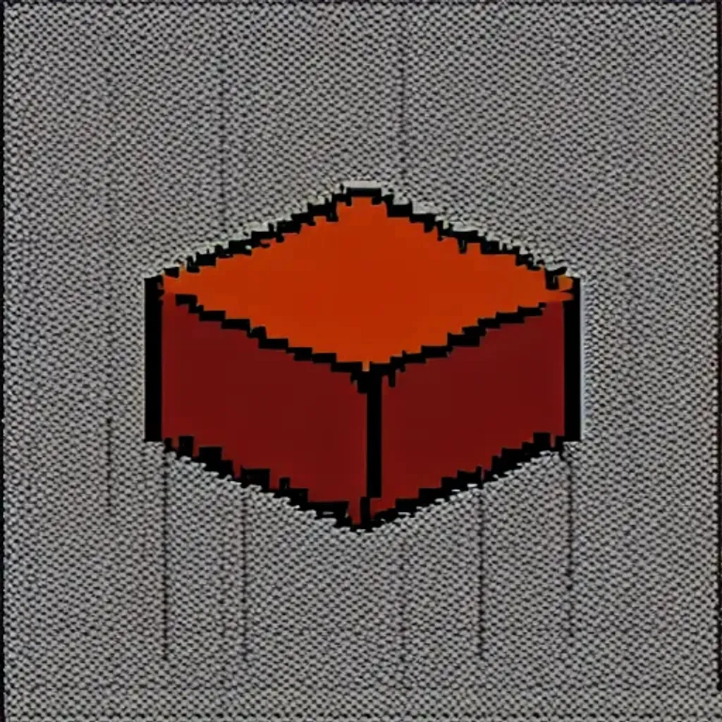 32x32 Pontos Isométrica Pixel Art 1x1 Mini Praça de Blocos de