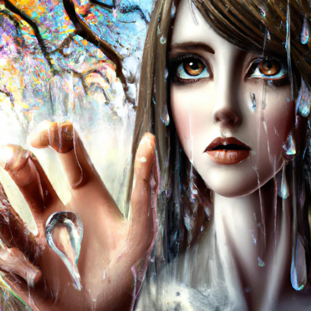 Prompt: Detailed intricate hyper realistic ultra realistic expressive surrealism sharp clear digital airbrush by Anna Dittmann, Tom Bagshaw, Gil Elvgren, Sho Murase. Movie still of a Shadow Ghost soul crying in an argument with a friend while holding a broken heart in her hand in a autumn landscape. Ghosts, souls, dreams, rain, letter, tears, anger, sadness, loneliness, grief, anxiety, memories, breakup, cemetery, graveyard, pregnancy 