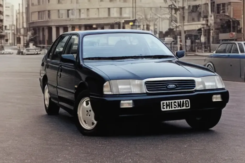 Prompt: An photograph of an 1994 Ford Scorpio sedan