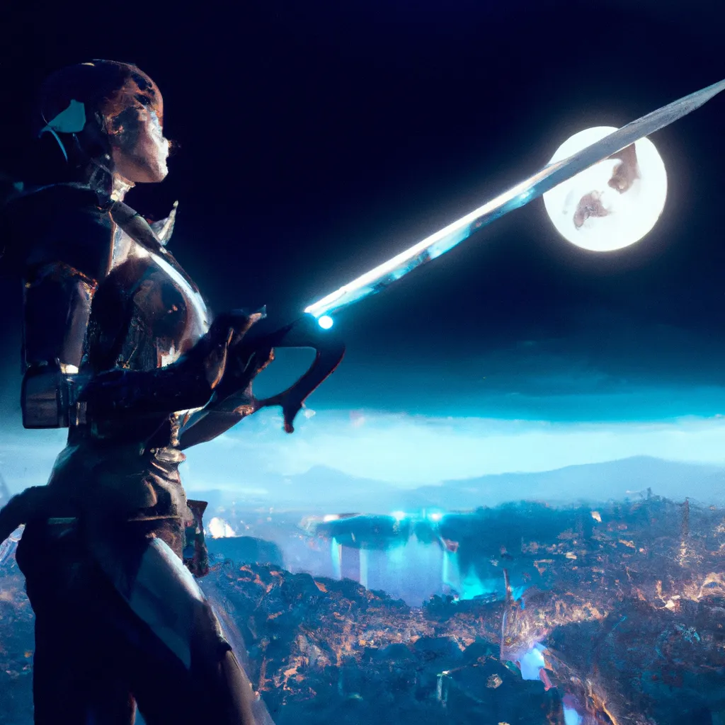 Prompt: Destiny 2 Female Hunter holding arc staff, unreal engine, high quality, in moon light on a cliff with the view over a cyberpunk city
























