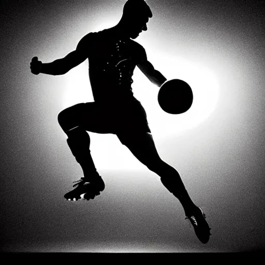 Prompt: a smooth transparent clear crystal body of Christiano Ronaldo reverse kicking a soccer ball appears to be illuminated by smooth streaks of random lightning bolt wrapping his transparent body in total darkness by Christian W. Staudinger, featured on cg society, see through, perfect composition, black background, darkness, holography, backlight, transparent crystal, chiaroscuro, bioluminescence, opalescent, iridescent, x-ray hologram | 3d octane render | octane lighting | dream fantasy | centered | octane render artstation trending 8k ultra-detailed  | sharp focus golden ratio | Disney Pixar Dreamworks 