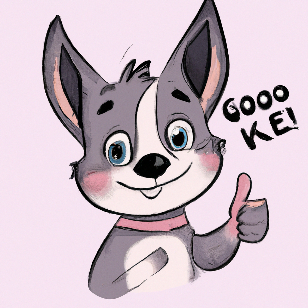 Cute baby doge giving a thumbsup | OpenArt