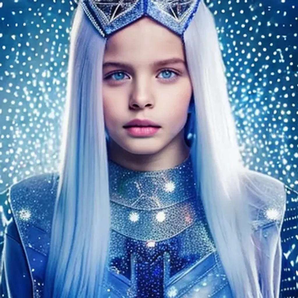 cosmic cute and beautiful {russian} child girl from... | OpenArt