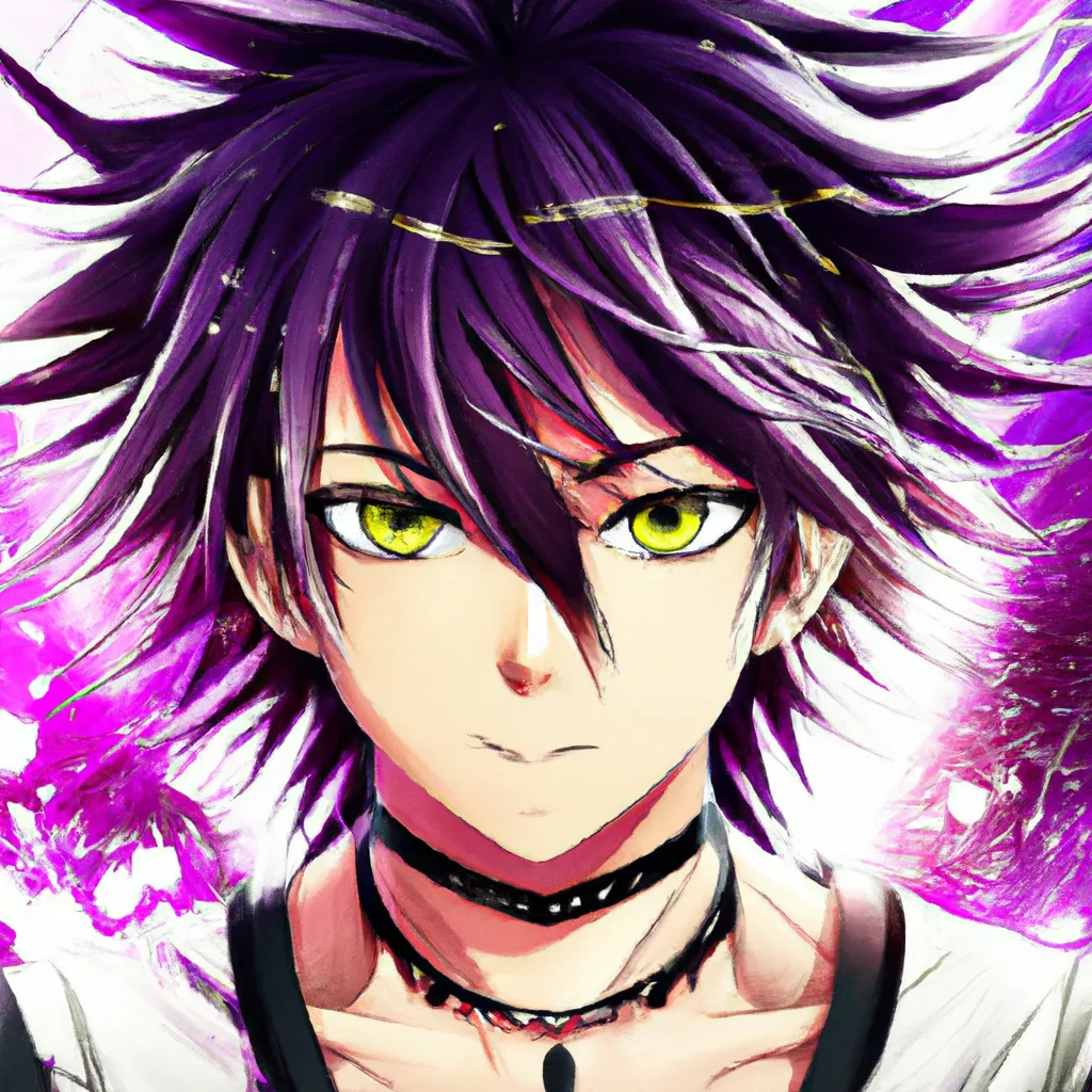 Prompt: anime boy, short purple/black hair, tan skin, hazel eyes, attractive, hot, popular drummer, edgy, tattoos, multiple piercings, popular online, kyoto animation, animation, anime, animated, 2010s anime, key visual, main character, character design, character concept, Free! anime, saturated colors, high quality, 8k, A3!, B Project, Given anime, Otame games, manhua, manhwa, a 70mm portrait, iso 100, focus mode, f/100, smiling brightly, waist up photo, locs, blasian, perfect composition, beautiful detailed intricate insanely detailed octane render trending on artstation, 8 k artistic photography, photorealistic concept art, soft natural volumetric cinematic perfect light, chiaroscuro, award - winning photograph, masterpiece, oil on canvas, raphael, caravaggio, greg rutkowski, beeple, beksinski, giger