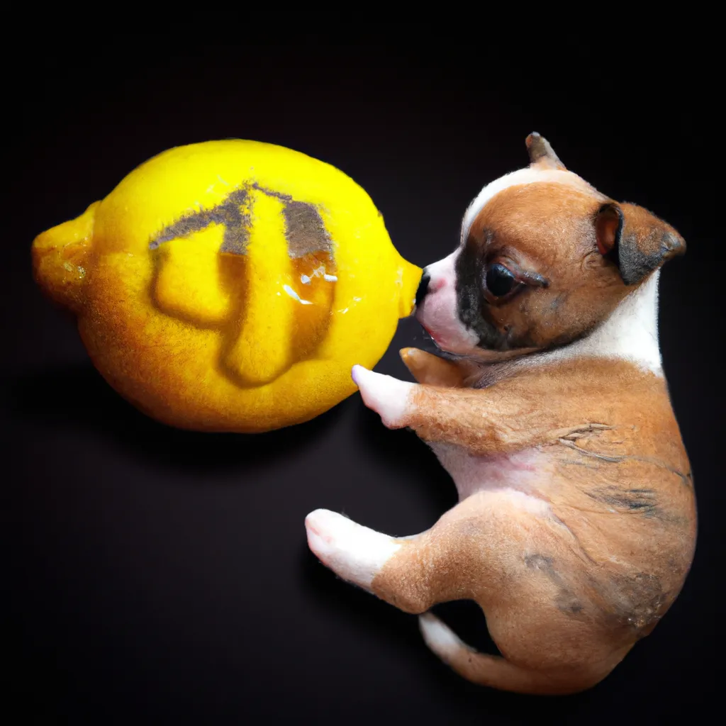 Prompt: A cute puppy  is playing with  a Lemon, kawaii, delicious, extremely intricate, decorative, ornate, hyperdetailed, hypermaximalist, award-winning food photography