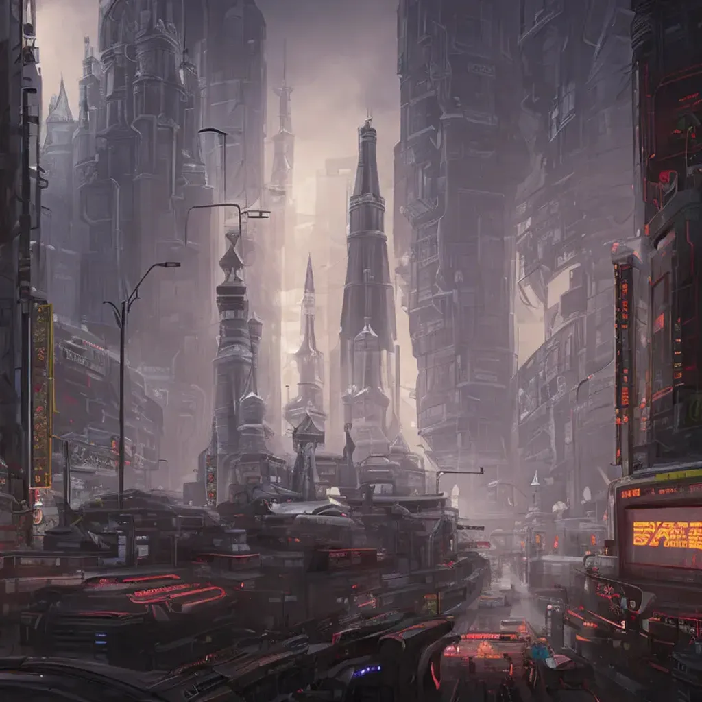 Prompt: cyberpunk Russia, 8k concept art, trading on artgem and artstation, by greg rutkowski
