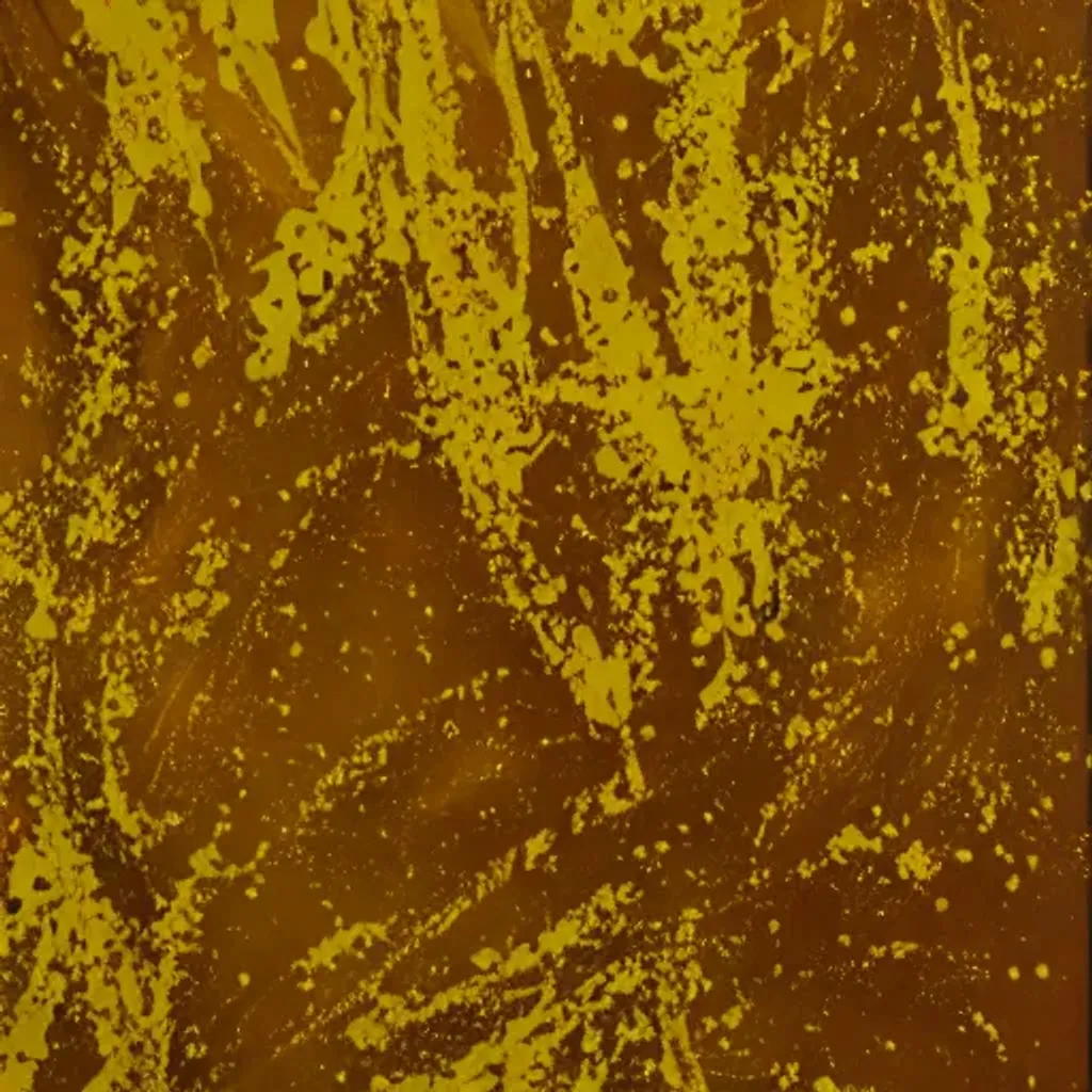 Prompt: mustard splash abstract painting. new England standard