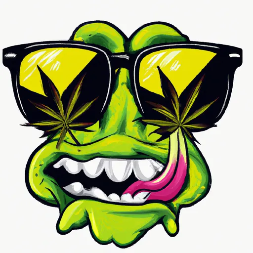 cool cannabis monster with sunglasses | OpenArt