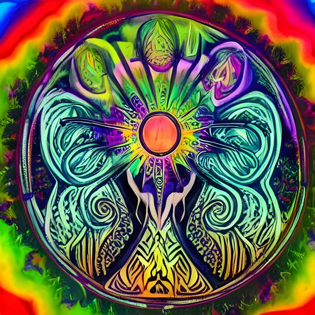 Prompt: Psychedelic Shaman art