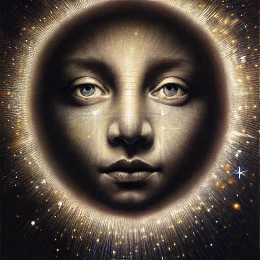 Hyper realistic, celestial body portrayed as a human... OpenArt