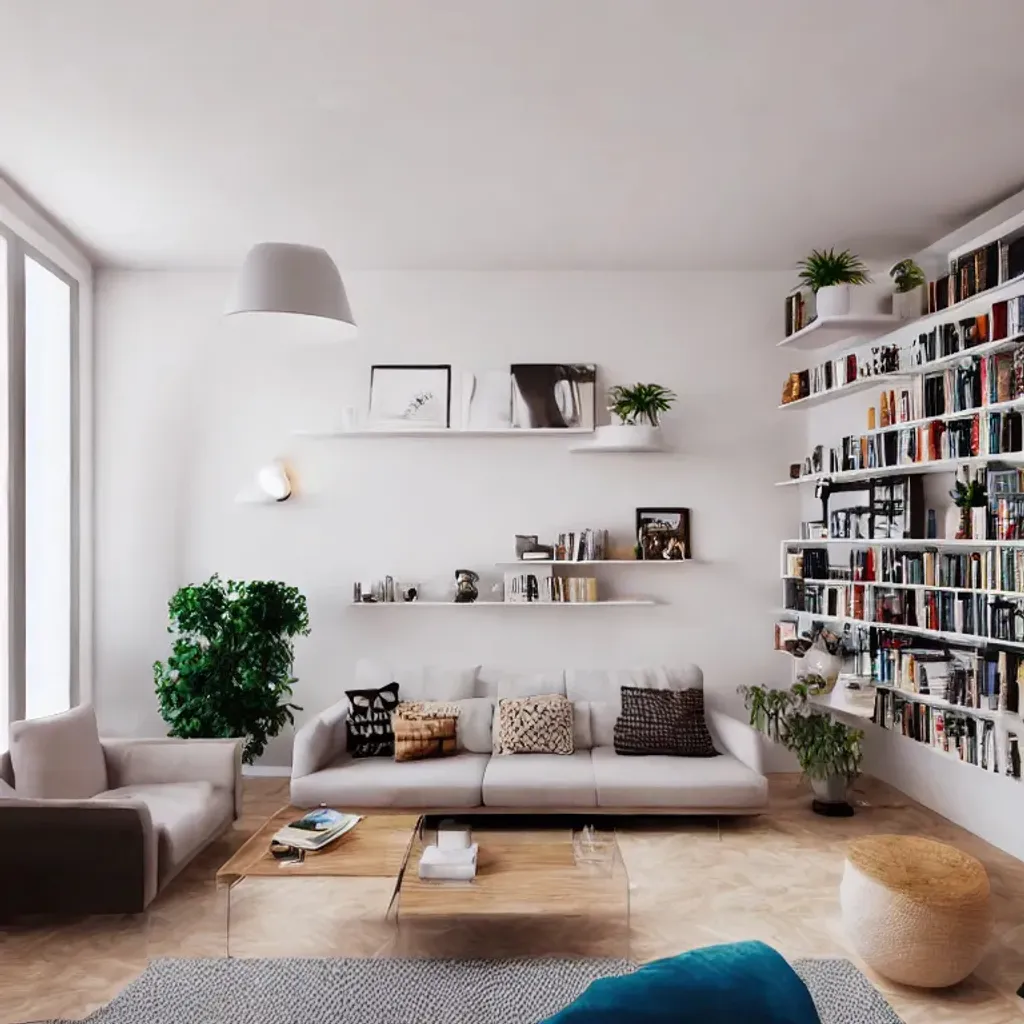 realistic interior wide living room with ℎ𝑜𝑢𝑠𝑒𝑝... | OpenArt