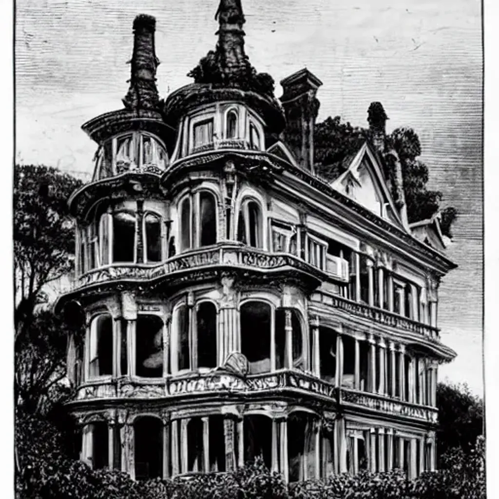 Prompt: Abandoned Edwardian homes in Wellington New Zealand, Photorealistic, hyper detailed, lush, Gustave Doré 