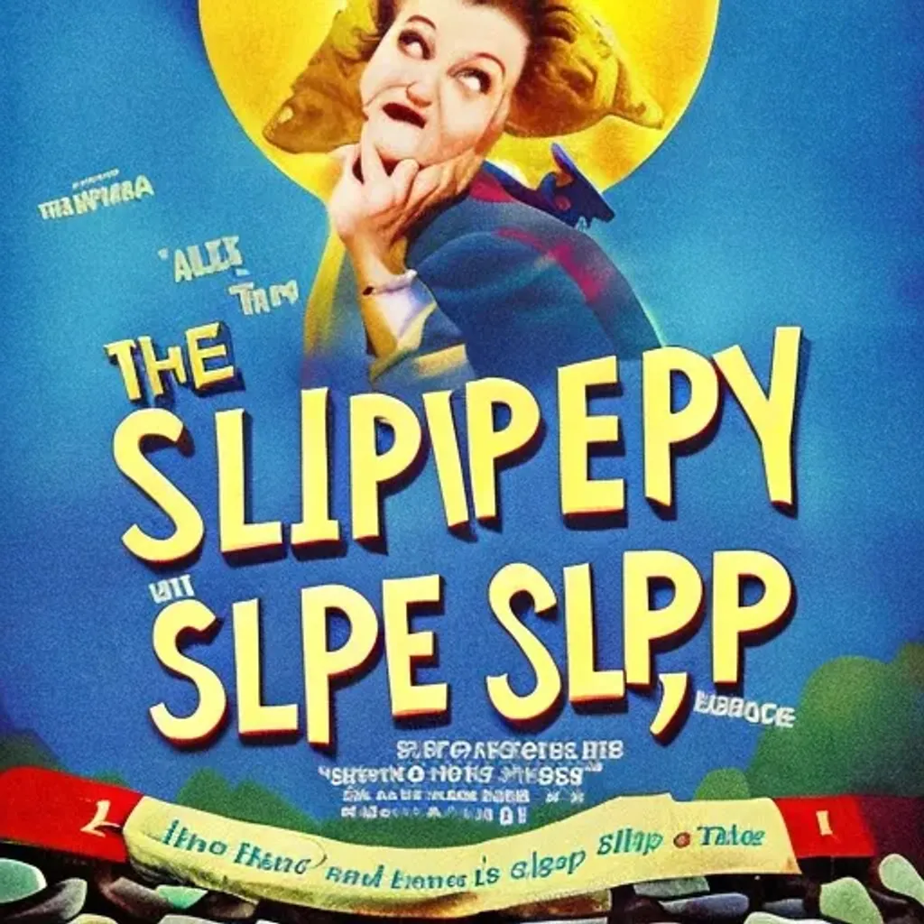 Prompt: The Slippery slope Poster
