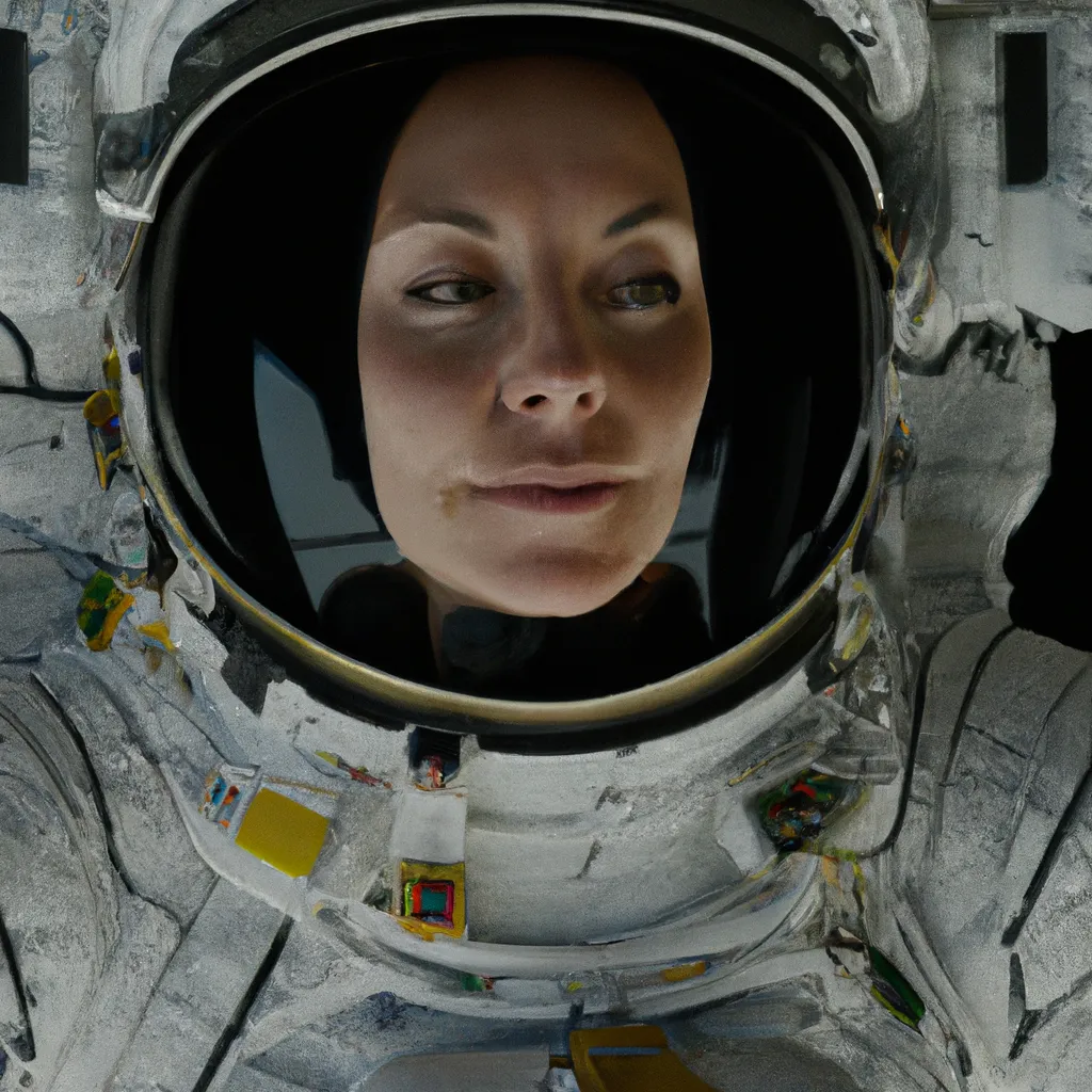 Astronaut Eva On The International Space Station Int