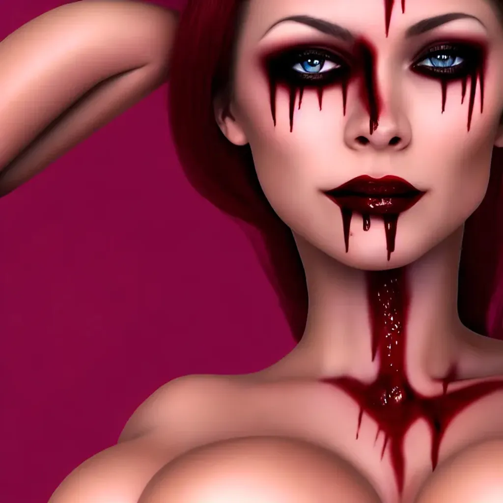 Sexy Porn Blood - model, porn star, ,devil, beautiful, hyperrealistic,... | OpenArt