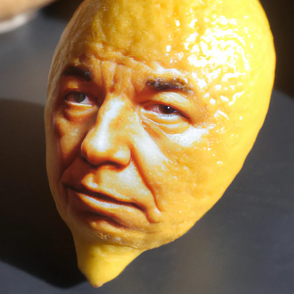 Mr. Spock's head as a photo-realistic Lemon. | OpenArt