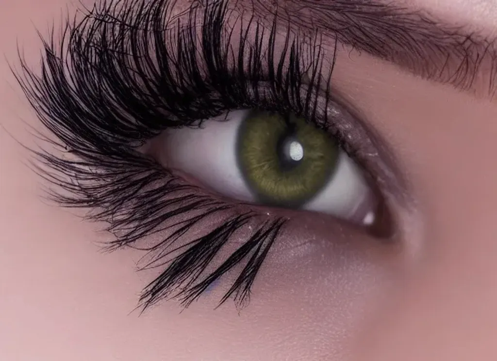 Prompt: Eyes with long lashes