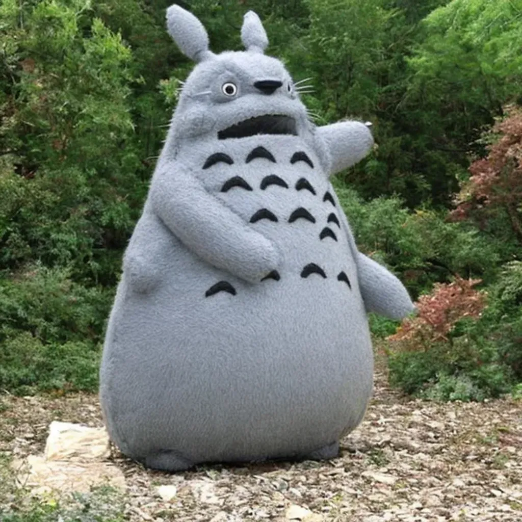 Prompt: Real life Totoro realistic