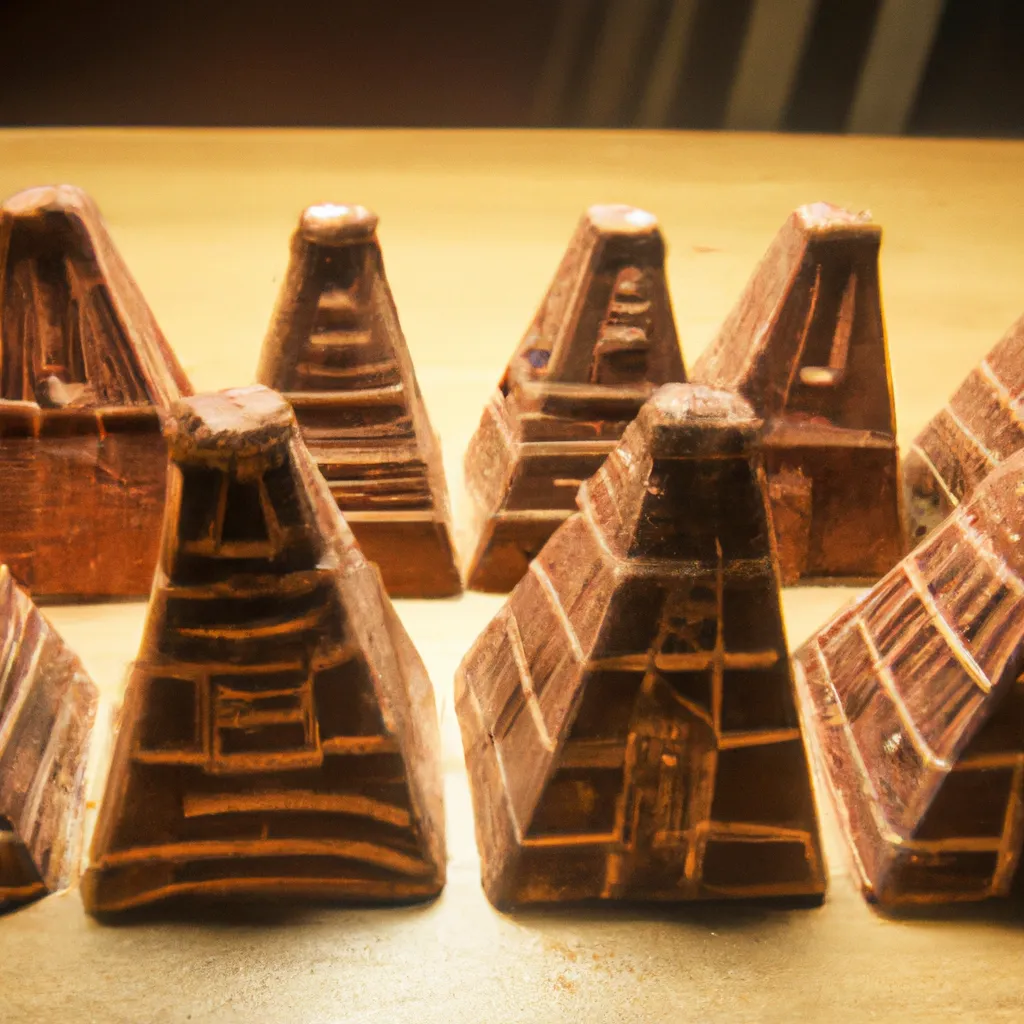 chocolate pyramids in Ancient Egypt, high quality photo OpenArt