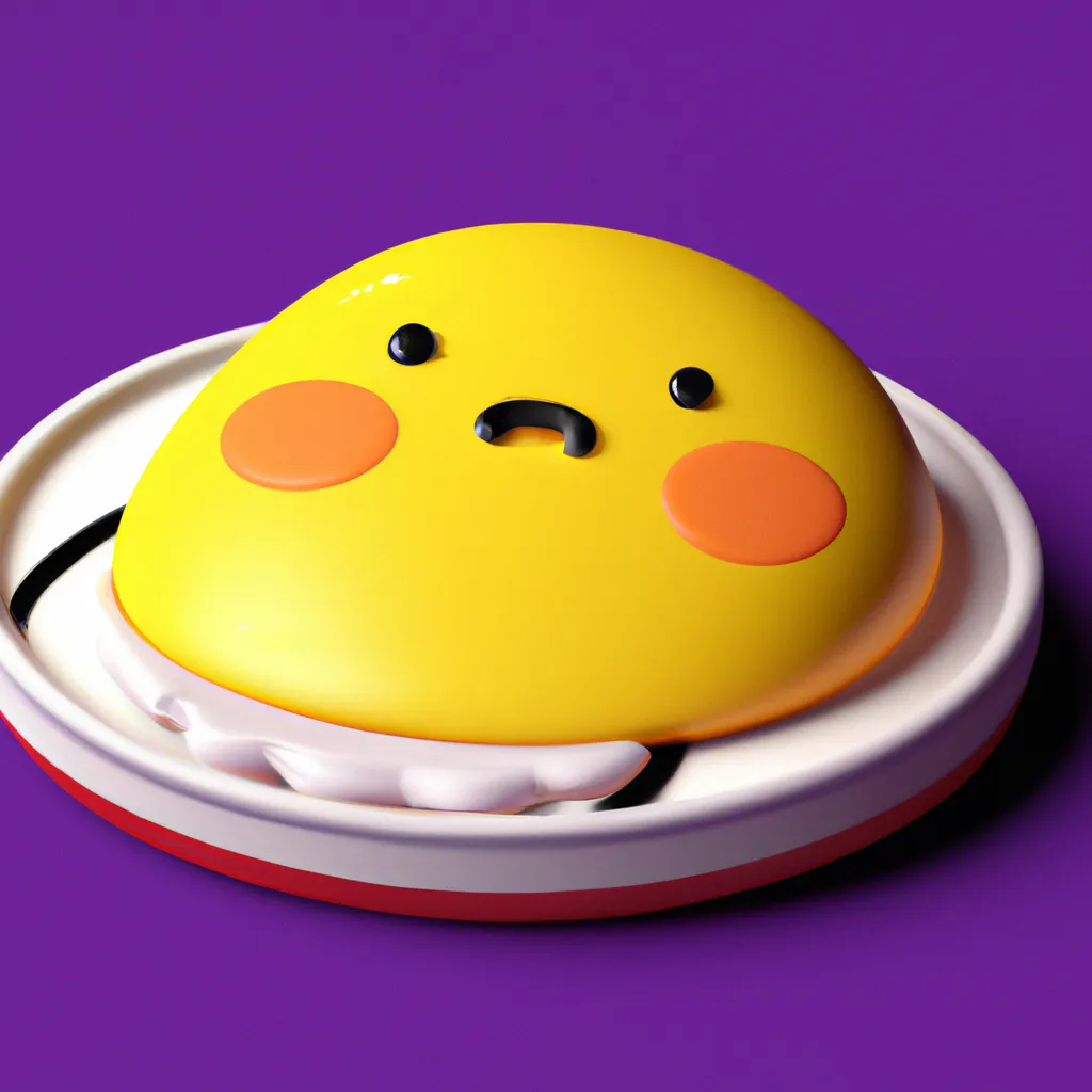 3D Render of Gudetama by sanrio | OpenArt