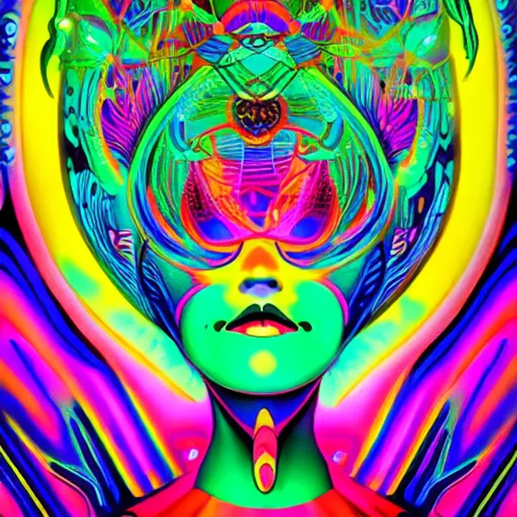 Hypnotic illustration of a woman, hypnotic, psychede... | OpenArt