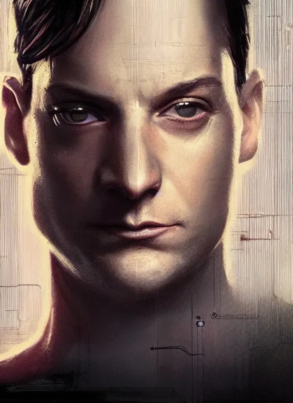 Tobey Maguire, intricate Three-point lighting portra... | OpenArt