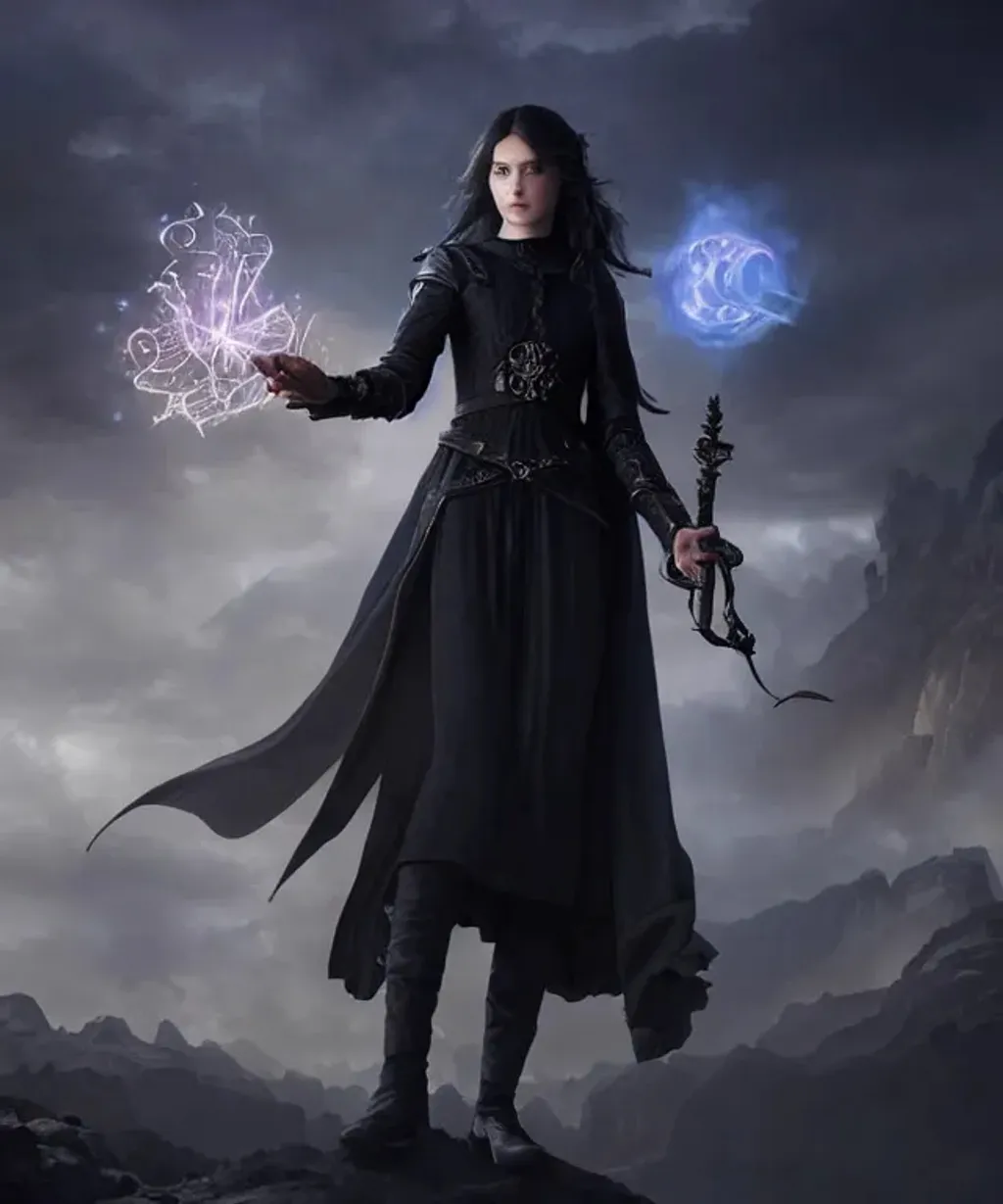 woman-warlock-casting-spell-magic-light-magic-mag-openart