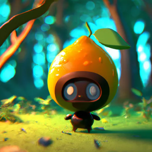 Prompt: A fruit ninja lemon in the forest, kawaii, cartoon, octane render, majestic