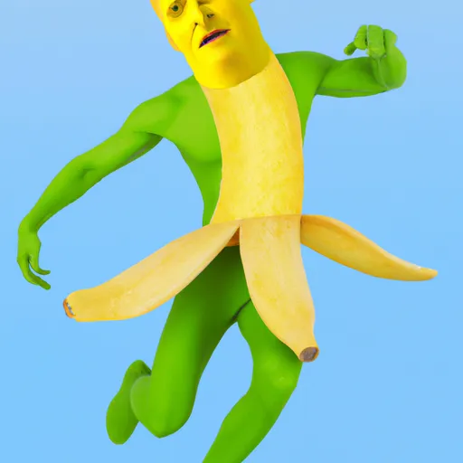 Prompt: 
Banana man