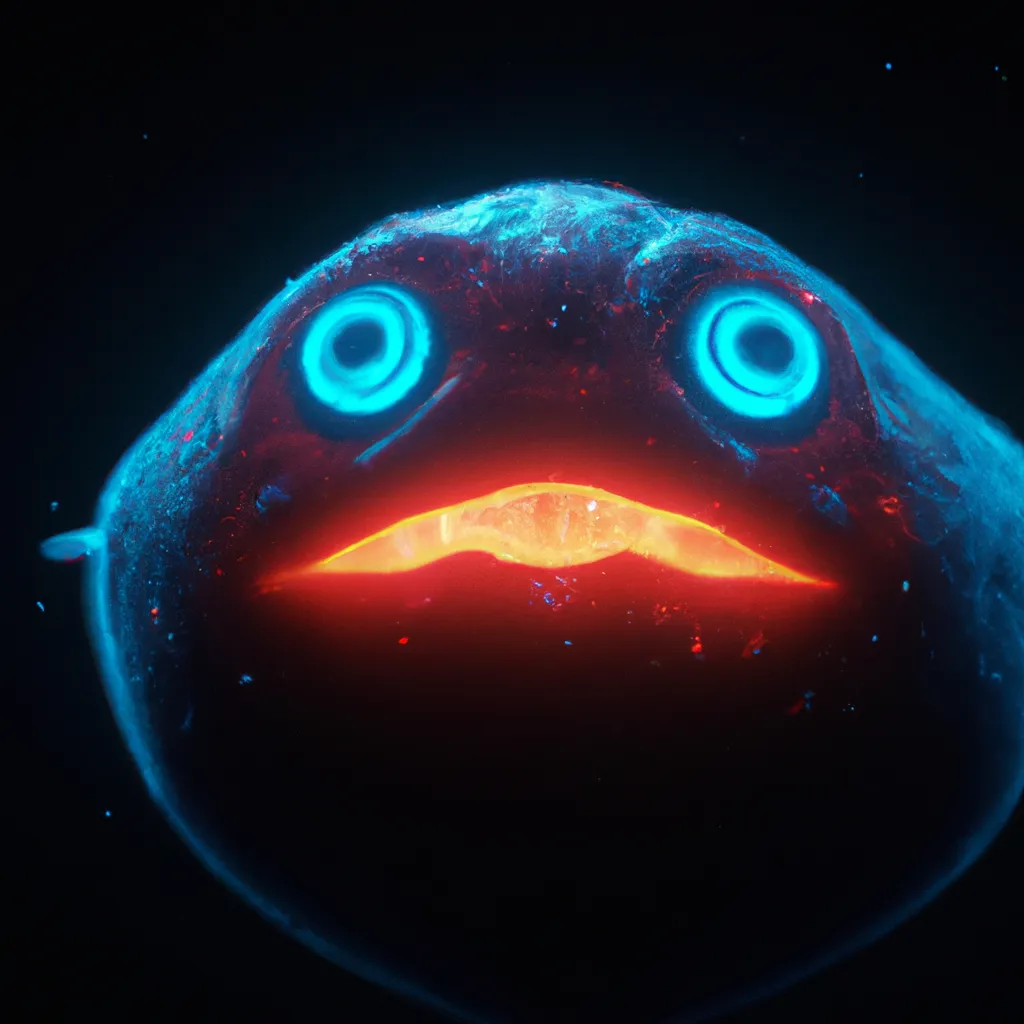 Blob Fish Minion, bioluminescent, sharp focus, cinem... | OpenArt