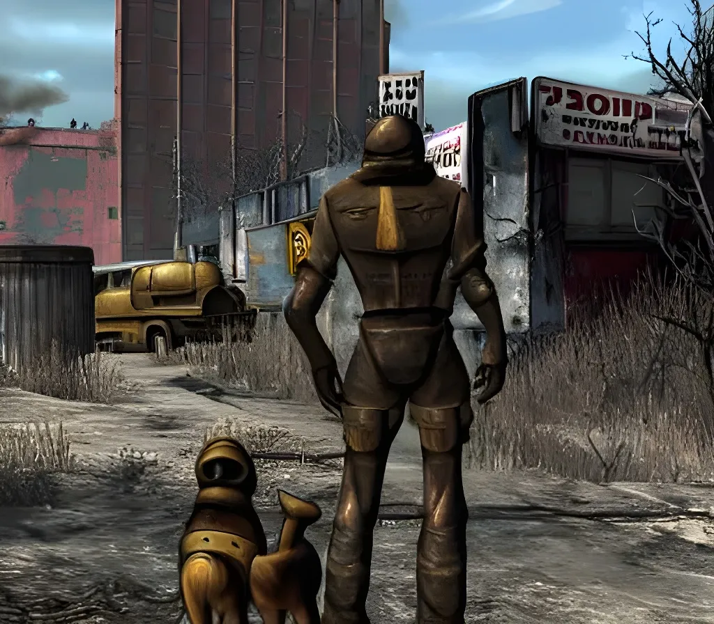 Prompt: Fallout video game in Canada