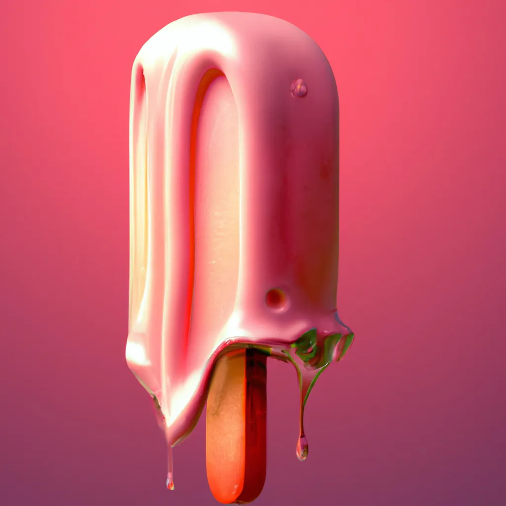 Prompt: A 3d studio photograph of a fantastic strawberry  ice cream kulfi , fantasy, isometric view, extreme closeup, centered, crystal clear sharp focus and high contrast. Ultra realistic, trending on Artstation, octane render, Cinema 4D, Houdini, Maya, blender, Deviantart, Unsplash,  Pixiv