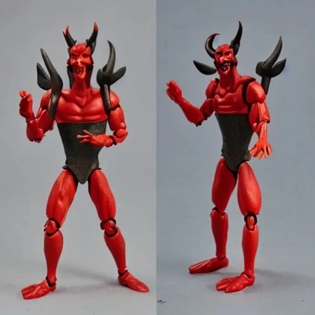 3/4 inch kenner style jersey devil action figure OpenArt