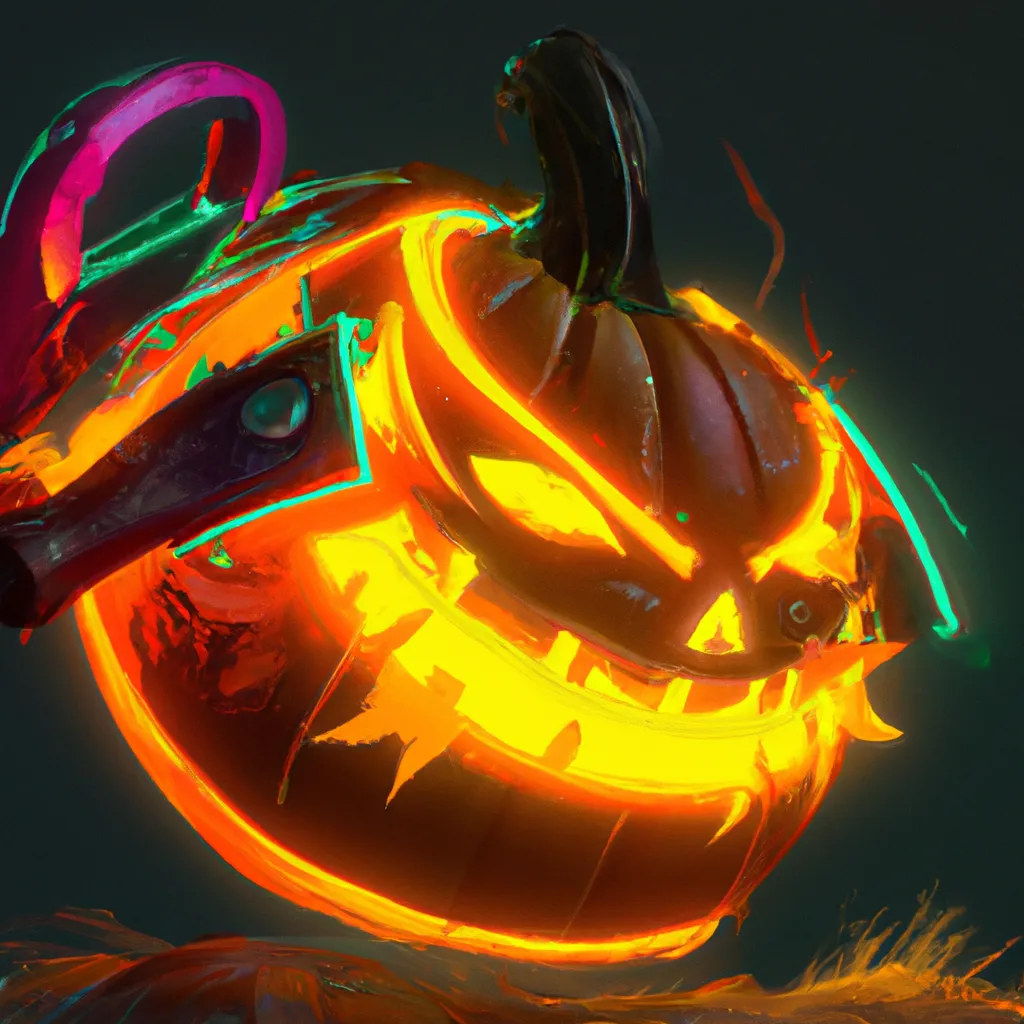 Prompt: Scary Pumpkin,Conpcept of Fortnite, Light octavian, Artstation1 