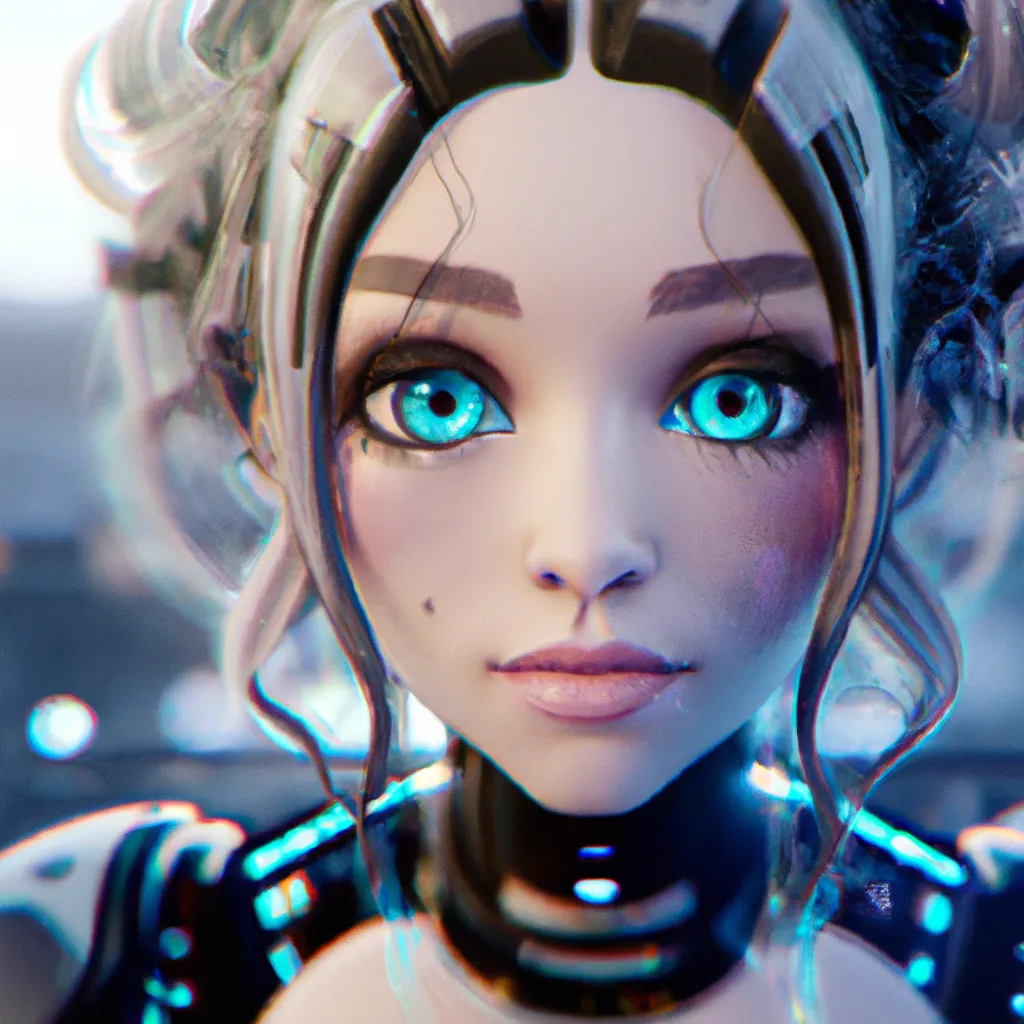 Prompt: 🙂 Beautiful Egirl with beautiful Eyes charater, Concept of Cyberpunk , light in Octane Render, High Resolution, Artstation 1 