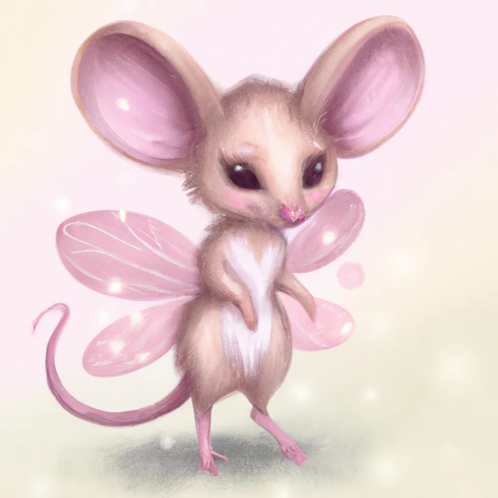 Prompt: cute fairy mouse fantasy art