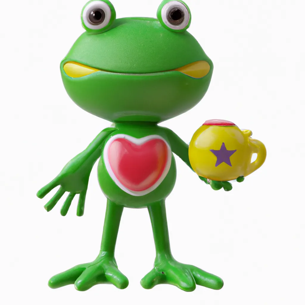 Prompt: 3D Render of Kermit the Frog by sanrio