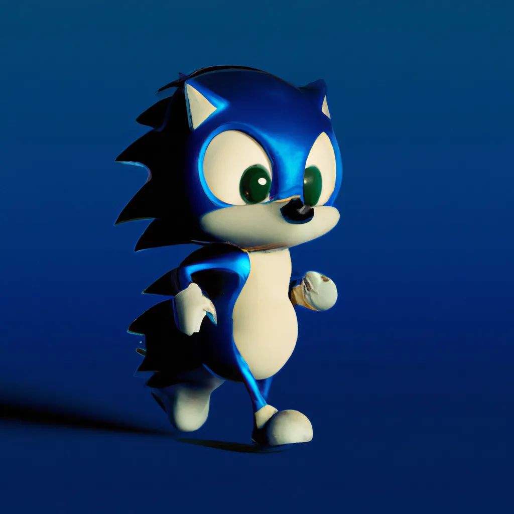 Prompt: Sonic the hedgehog, 4K, Realistic, Detailed 