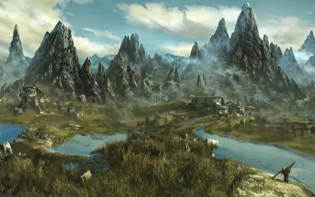 Landscape, Video Games, Elder Scrolls, Skyrim, White 