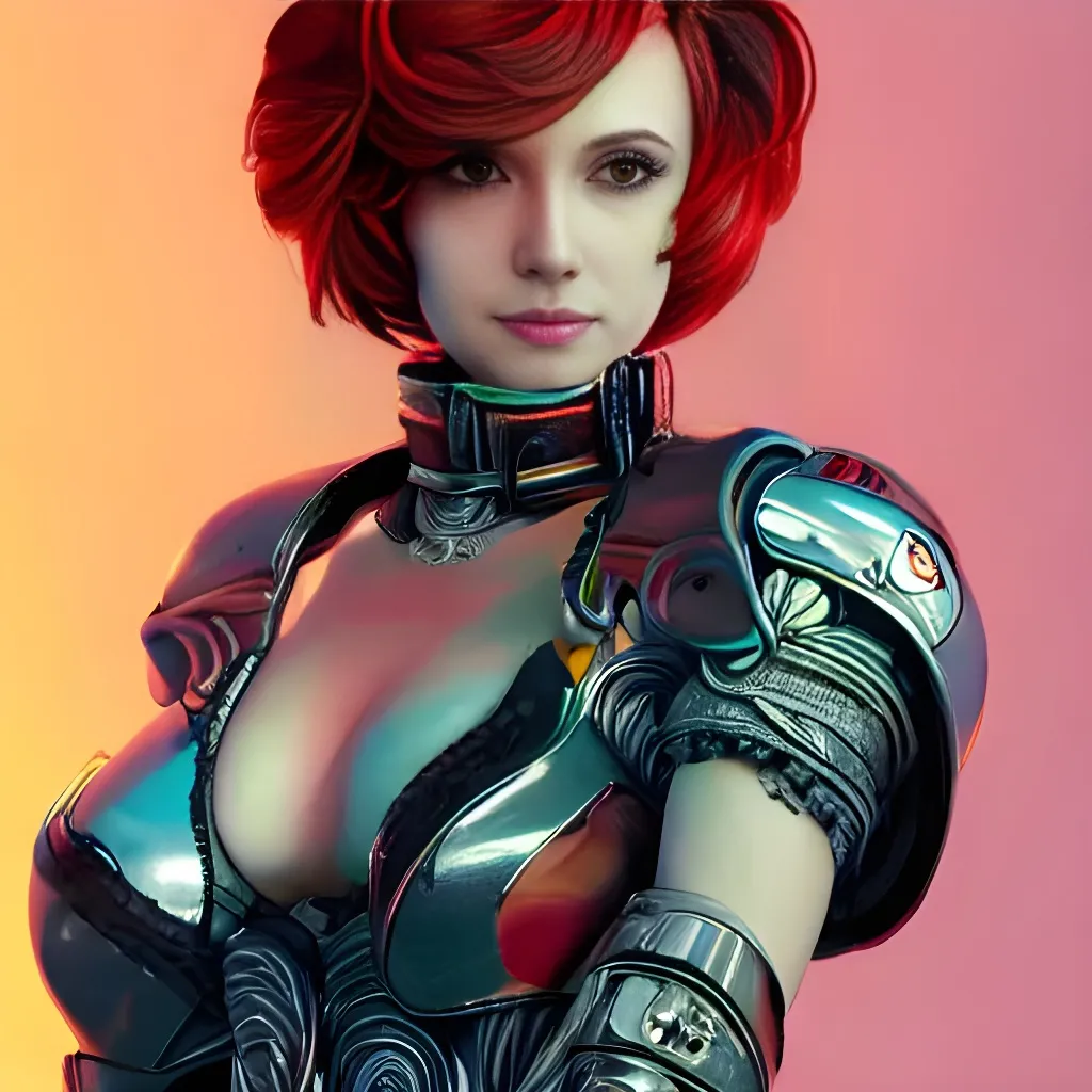 Prompt: studio portrait of colorful Commander Shepard as absurdly beautiful, elegant, young smiling gravure idol, ultrafine photorealistic face illustration by kim jung gi, irakli nadar, intricate linework, sharp focus, bright colors, matte, octopath traveler, final fantasy, unreal engine highly rendered, global illumination, radiant light, intricate environment